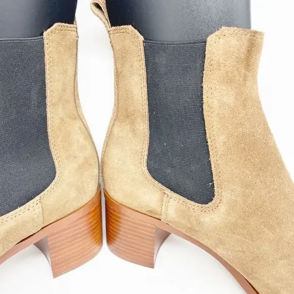 Steve Madden Women's Rhiannon Chelsea Boot Cognac Suede Size 10M - Picture 15 of 15